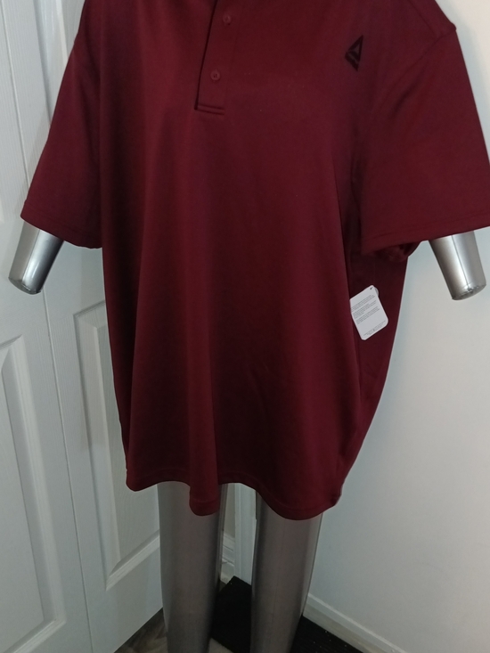Reebok Other - Reebok Men's Maroon Polo Shirt with Subtle Logo New 5XL